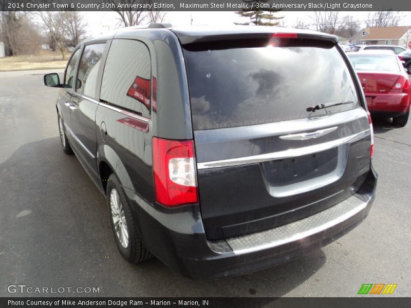 Maximum Steel Metallic / 30th Anniversary Black/Light Graystone 2014 Chrysler Town & Country 30th Anniversary Edition