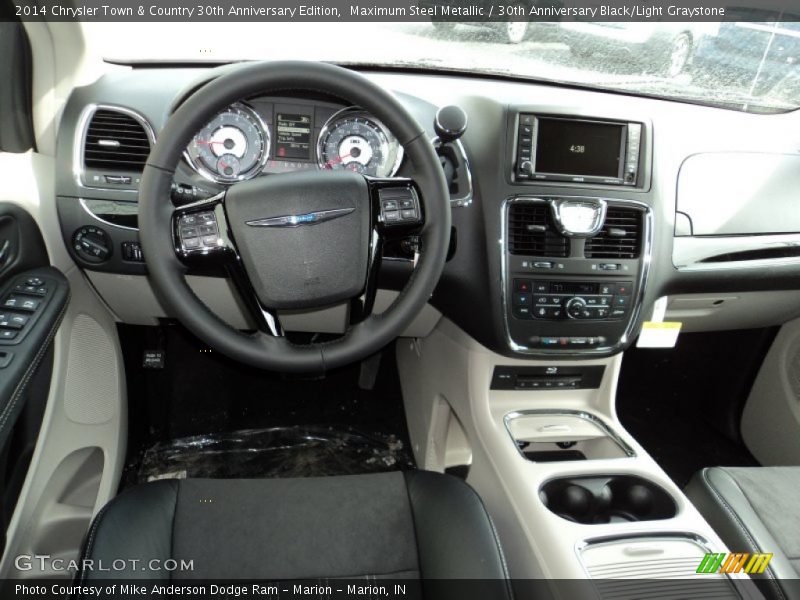 Maximum Steel Metallic / 30th Anniversary Black/Light Graystone 2014 Chrysler Town & Country 30th Anniversary Edition