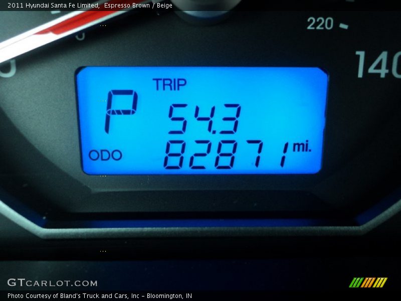 Espresso Brown / Beige 2011 Hyundai Santa Fe Limited