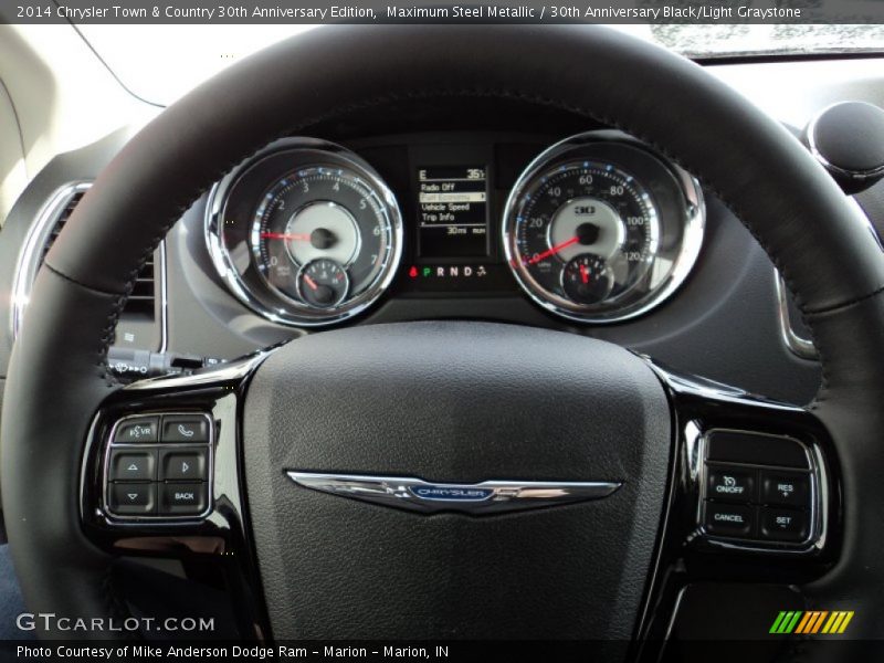 Maximum Steel Metallic / 30th Anniversary Black/Light Graystone 2014 Chrysler Town & Country 30th Anniversary Edition
