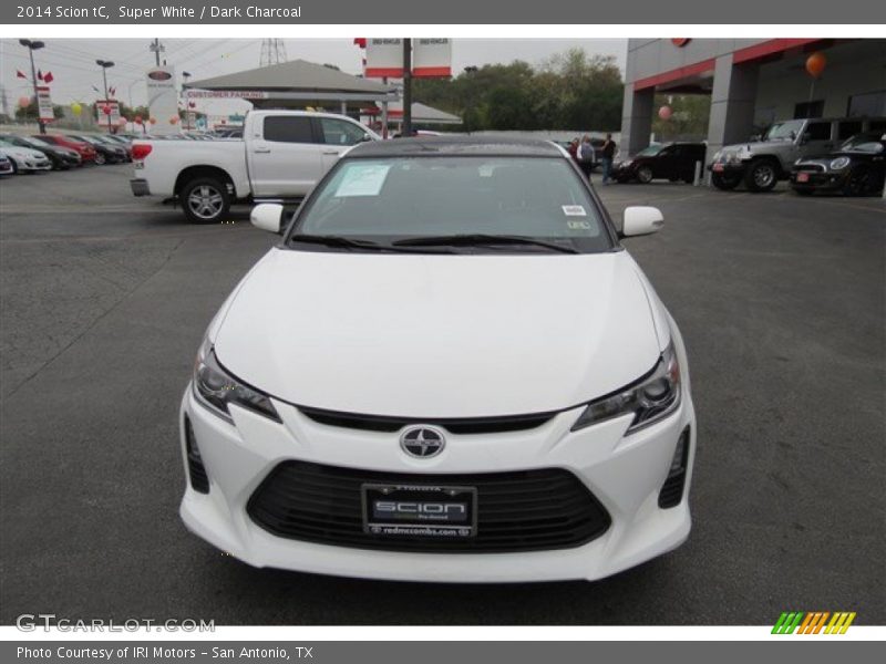 Super White / Dark Charcoal 2014 Scion tC