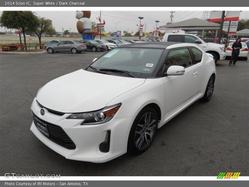 Super White / Dark Charcoal 2014 Scion tC