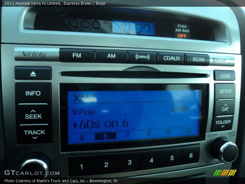 Espresso Brown / Beige 2011 Hyundai Santa Fe Limited