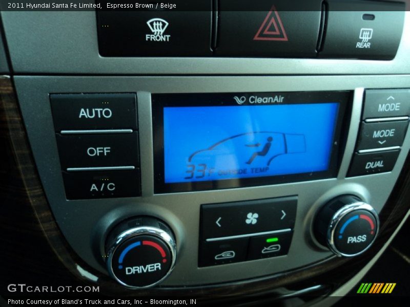 Espresso Brown / Beige 2011 Hyundai Santa Fe Limited