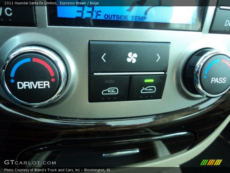 Espresso Brown / Beige 2011 Hyundai Santa Fe Limited