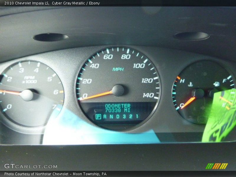 Cyber Gray Metallic / Ebony 2010 Chevrolet Impala LS