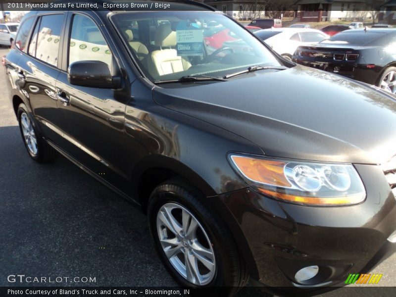 Espresso Brown / Beige 2011 Hyundai Santa Fe Limited