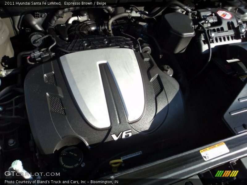 Espresso Brown / Beige 2011 Hyundai Santa Fe Limited