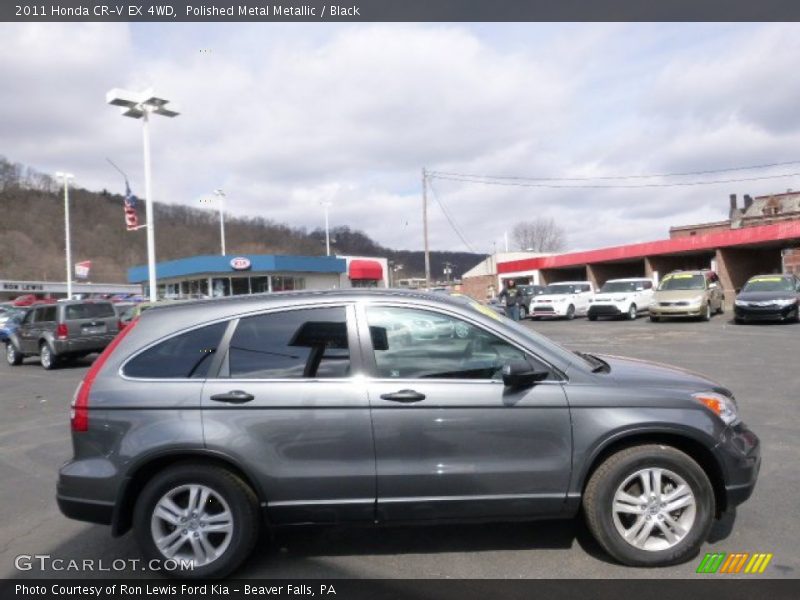 Polished Metal Metallic / Black 2011 Honda CR-V EX 4WD