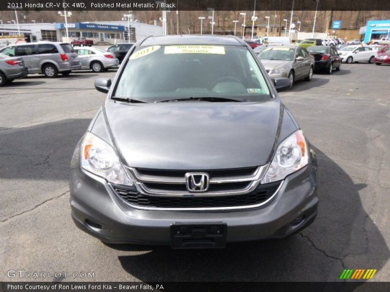 Polished Metal Metallic / Black 2011 Honda CR-V EX 4WD