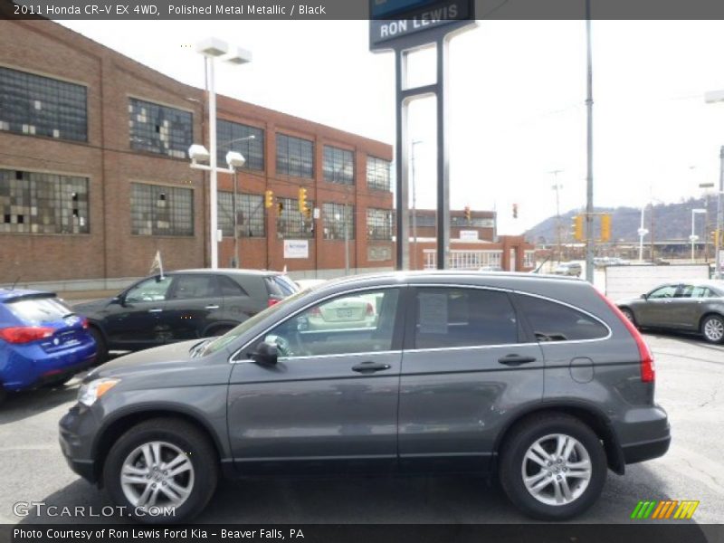 Polished Metal Metallic / Black 2011 Honda CR-V EX 4WD