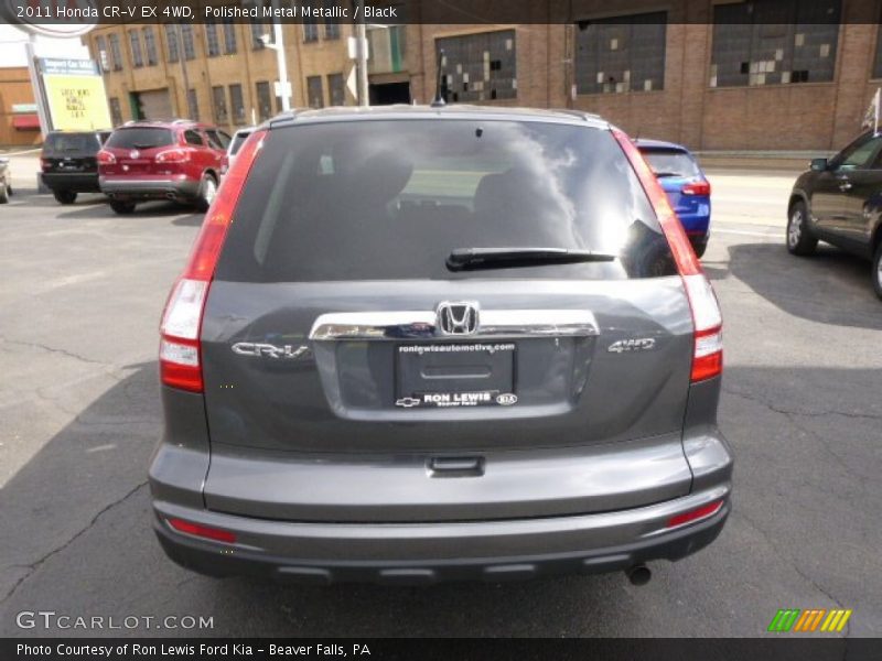 Polished Metal Metallic / Black 2011 Honda CR-V EX 4WD