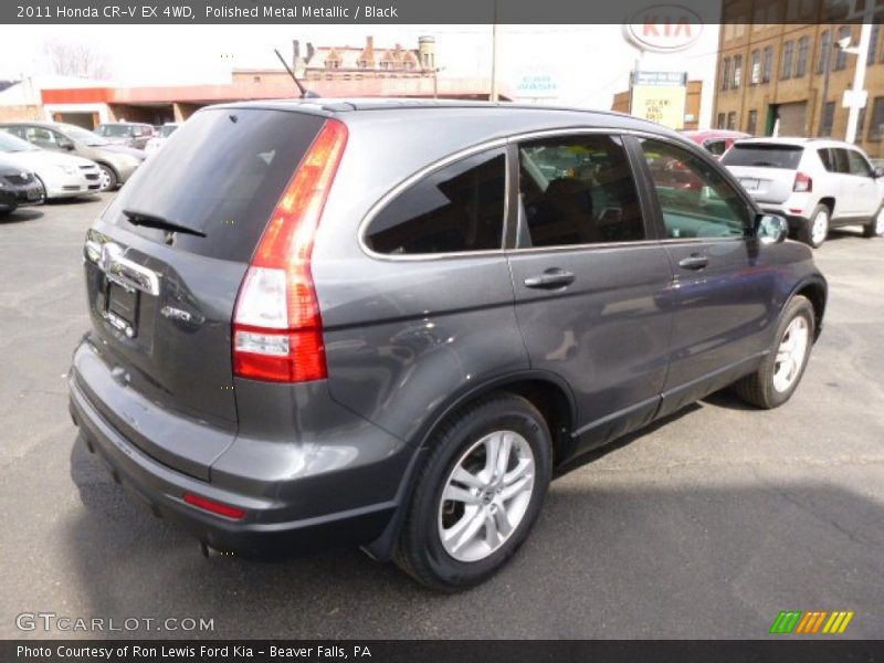 Polished Metal Metallic / Black 2011 Honda CR-V EX 4WD
