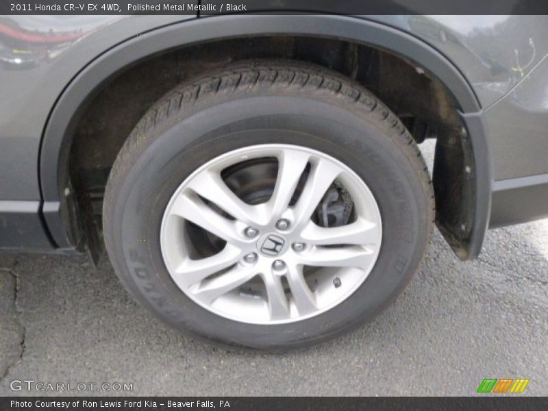 Polished Metal Metallic / Black 2011 Honda CR-V EX 4WD