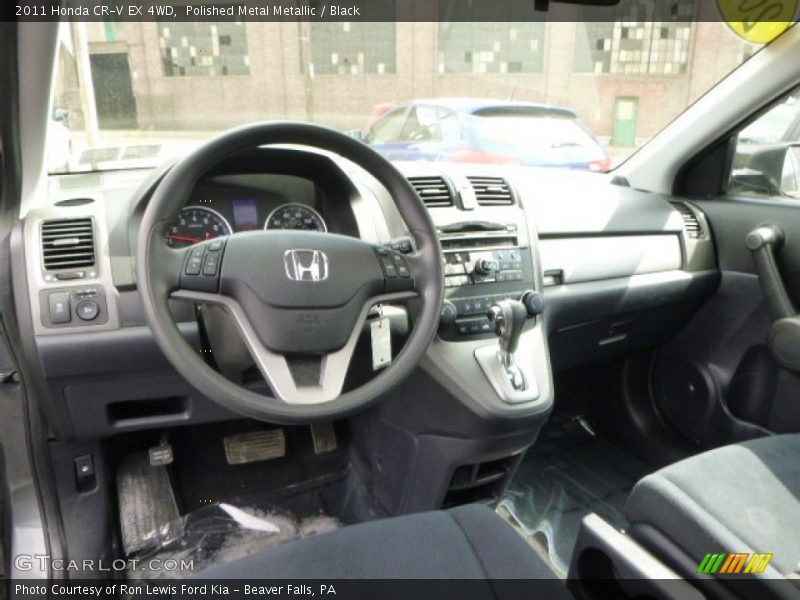 Polished Metal Metallic / Black 2011 Honda CR-V EX 4WD