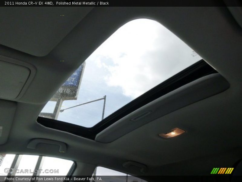 Polished Metal Metallic / Black 2011 Honda CR-V EX 4WD