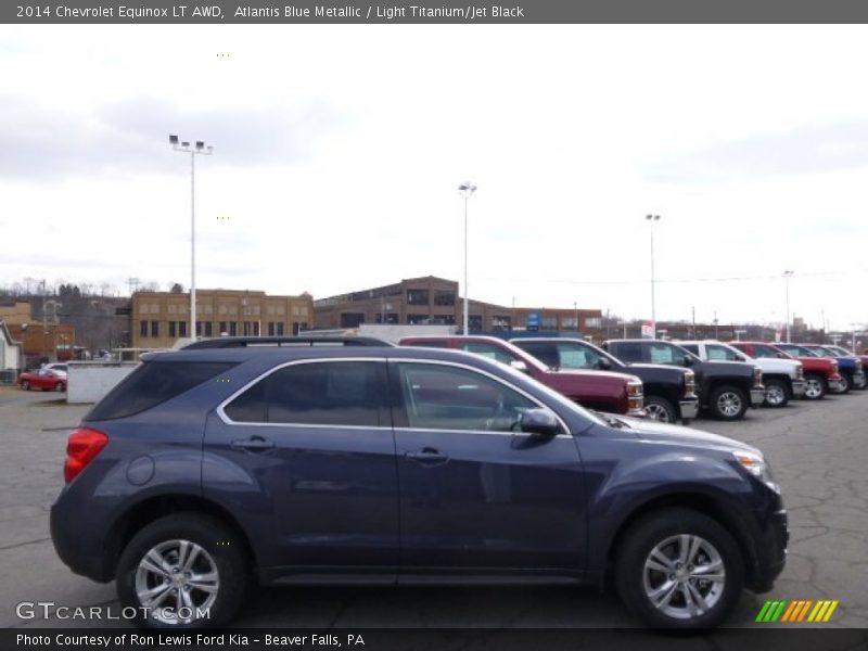 Atlantis Blue Metallic / Light Titanium/Jet Black 2014 Chevrolet Equinox LT AWD