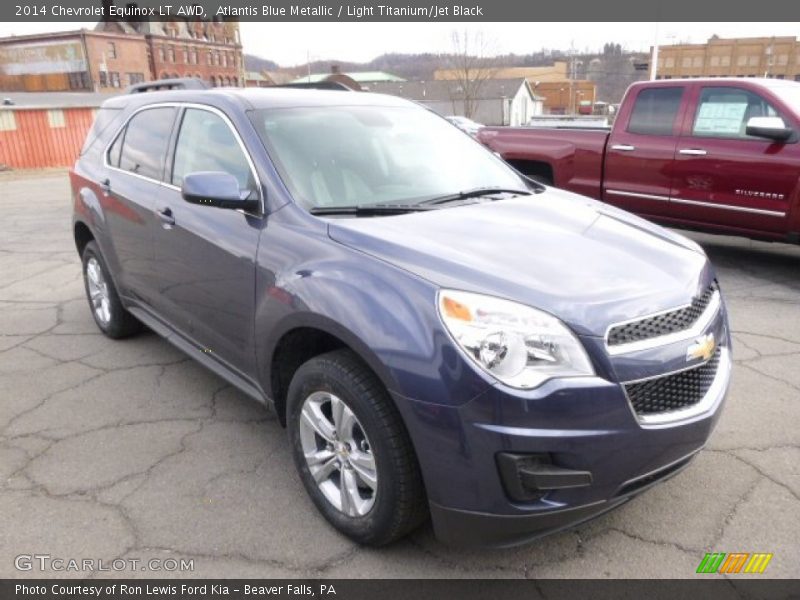 Atlantis Blue Metallic / Light Titanium/Jet Black 2014 Chevrolet Equinox LT AWD