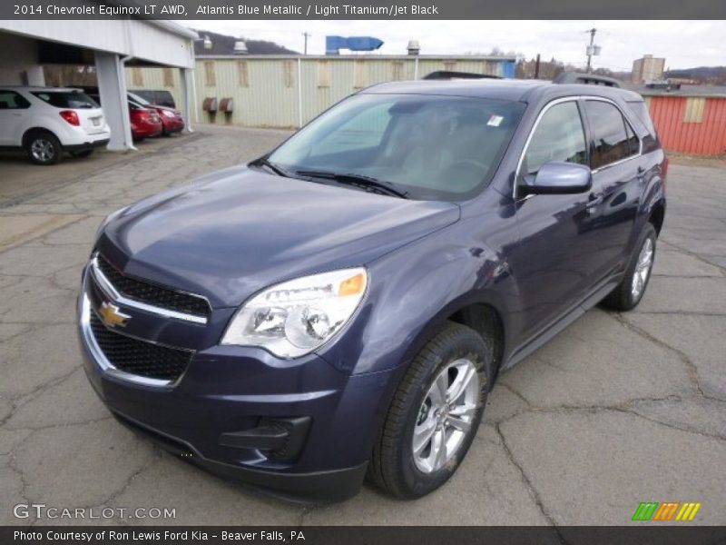 Atlantis Blue Metallic / Light Titanium/Jet Black 2014 Chevrolet Equinox LT AWD