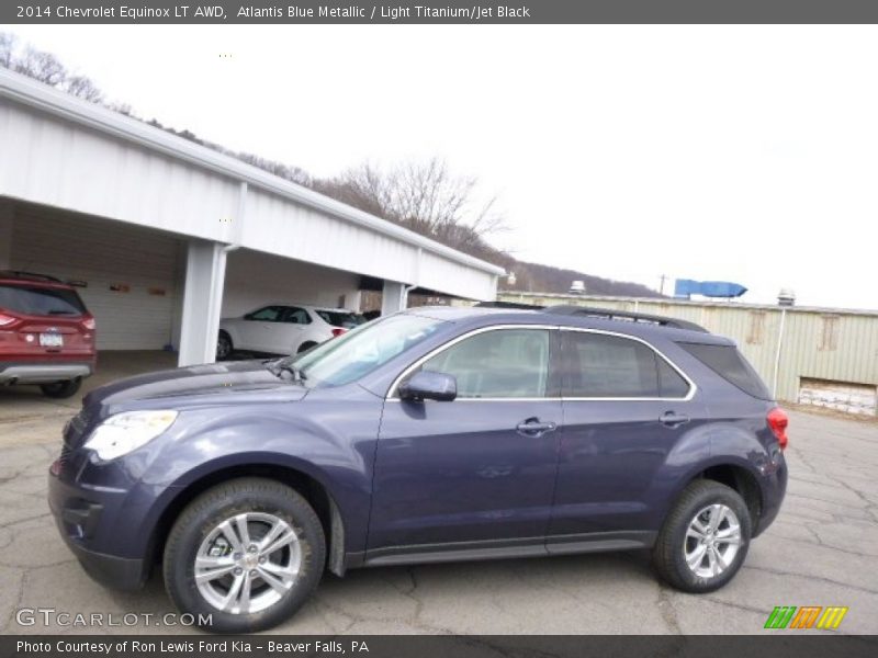 Atlantis Blue Metallic / Light Titanium/Jet Black 2014 Chevrolet Equinox LT AWD