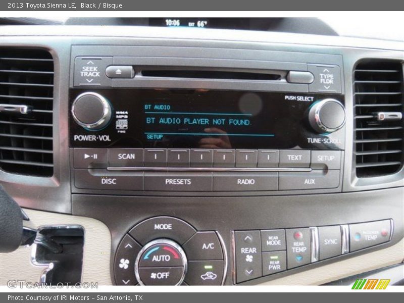 Black / Bisque 2013 Toyota Sienna LE