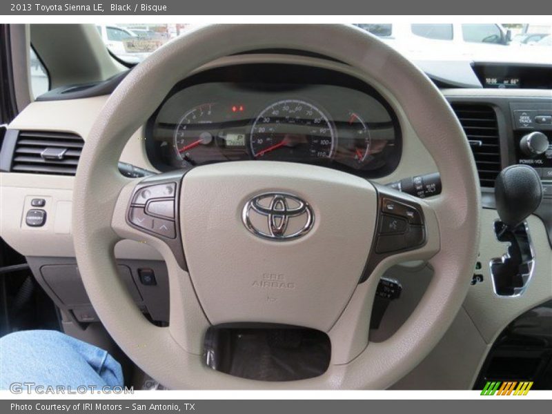 Black / Bisque 2013 Toyota Sienna LE