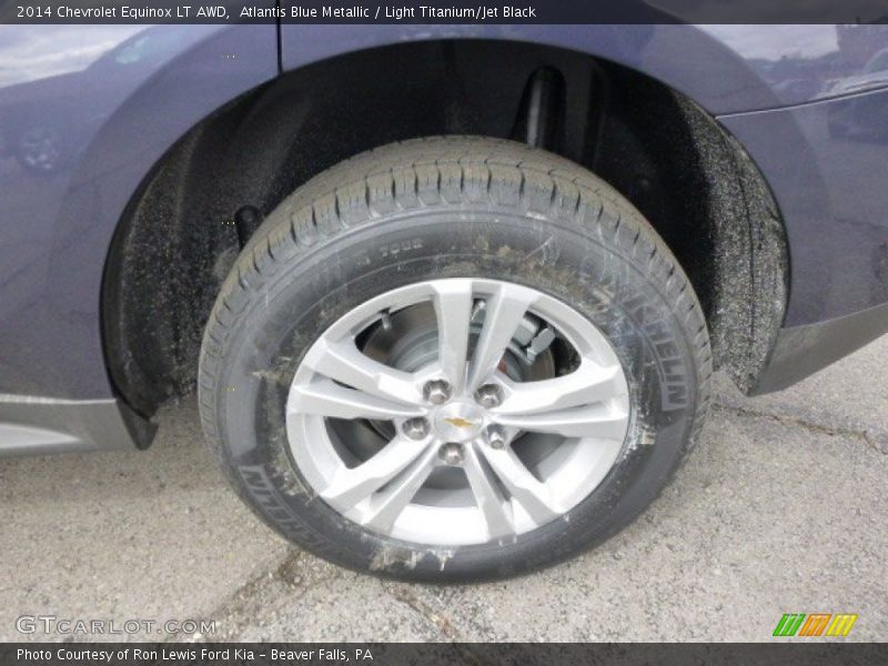 Atlantis Blue Metallic / Light Titanium/Jet Black 2014 Chevrolet Equinox LT AWD