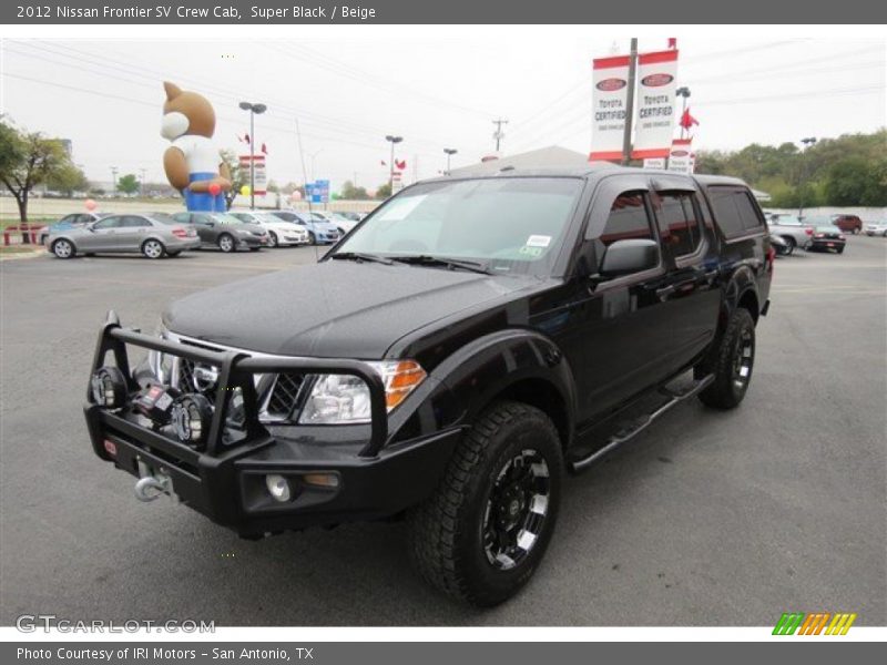 Super Black / Beige 2012 Nissan Frontier SV Crew Cab