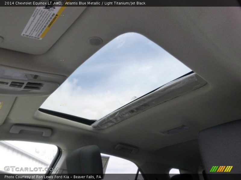 Atlantis Blue Metallic / Light Titanium/Jet Black 2014 Chevrolet Equinox LT AWD