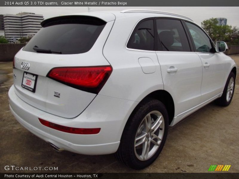 Glacier White Metallic / Pistachio Beige 2014 Audi Q5 3.0 TDI quattro
