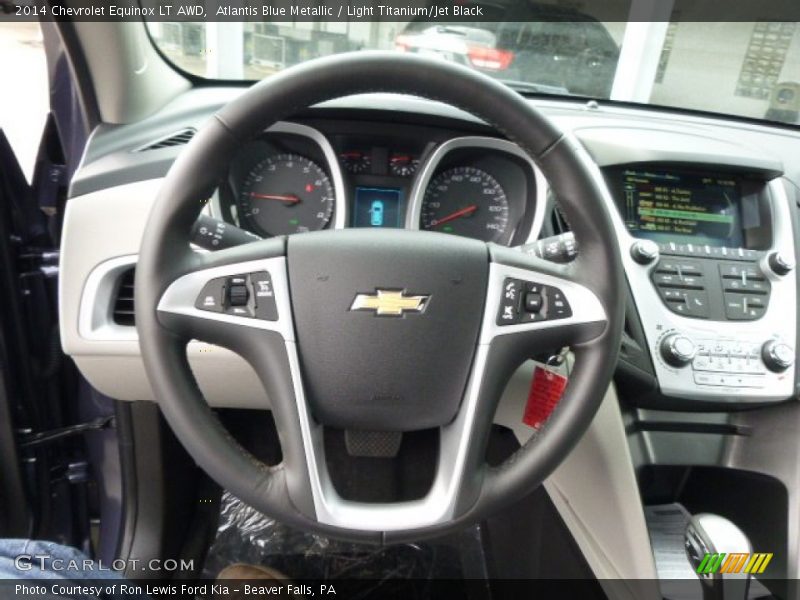 Atlantis Blue Metallic / Light Titanium/Jet Black 2014 Chevrolet Equinox LT AWD