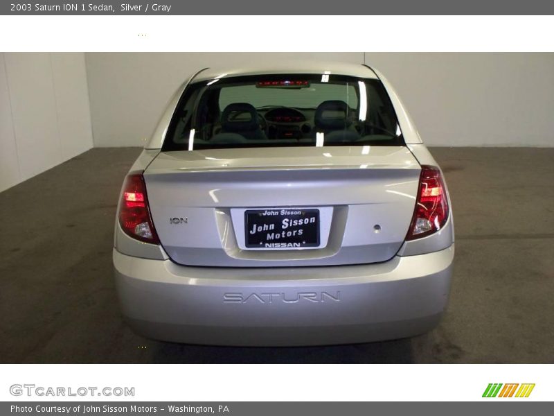 Silver / Gray 2003 Saturn ION 1 Sedan