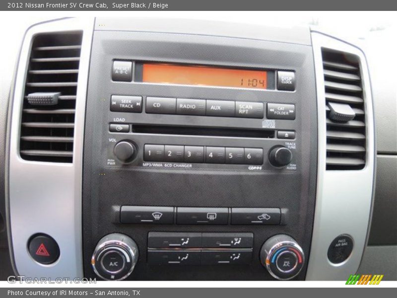 Super Black / Beige 2012 Nissan Frontier SV Crew Cab