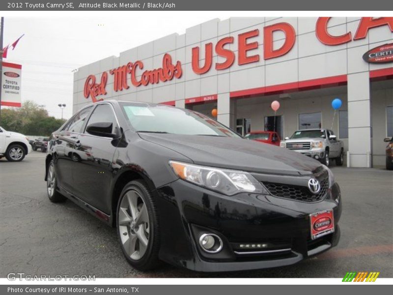 Attitude Black Metallic / Black/Ash 2012 Toyota Camry SE