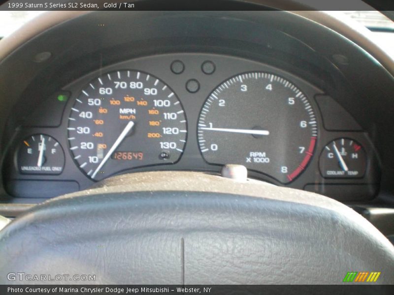 Gold / Tan 1999 Saturn S Series SL2 Sedan