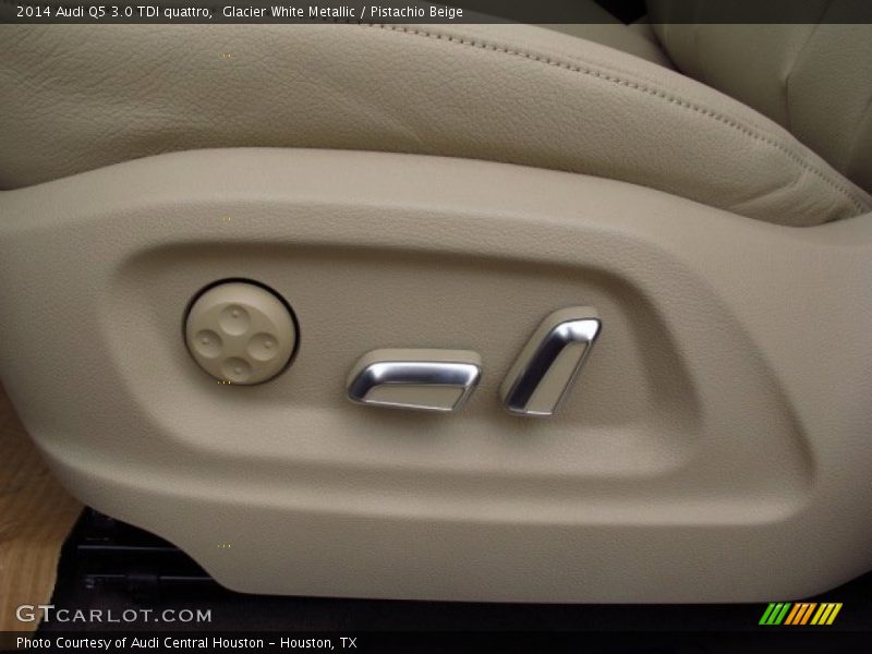 Glacier White Metallic / Pistachio Beige 2014 Audi Q5 3.0 TDI quattro