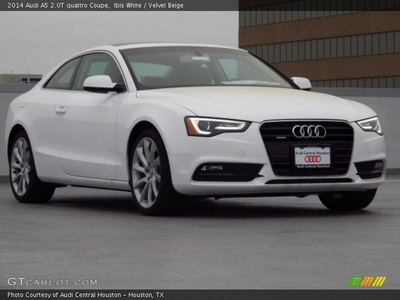 Ibis White / Velvet Beige 2014 Audi A5 2.0T quattro Coupe