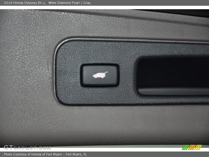White Diamond Pearl / Gray 2014 Honda Odyssey EX-L