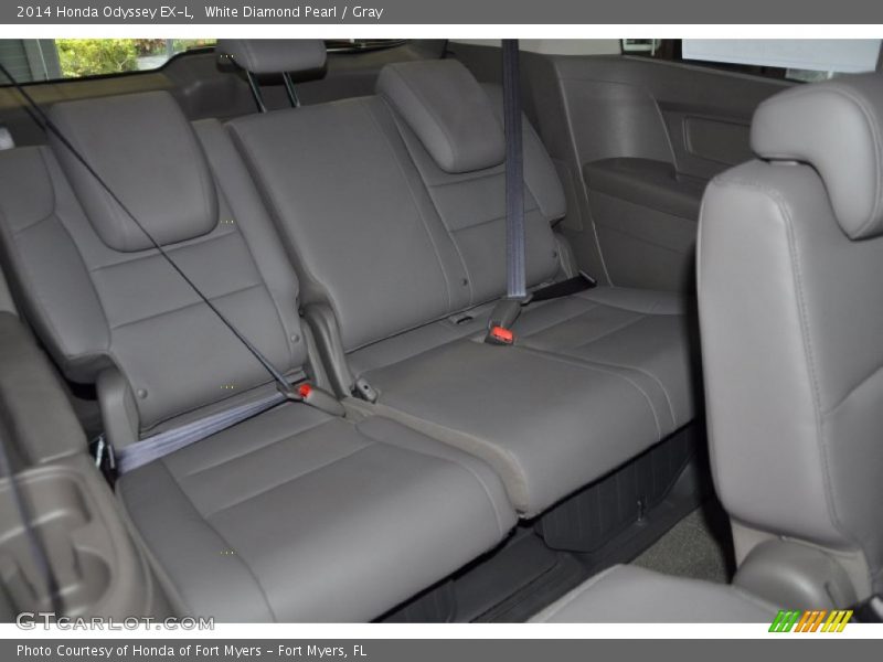 White Diamond Pearl / Gray 2014 Honda Odyssey EX-L