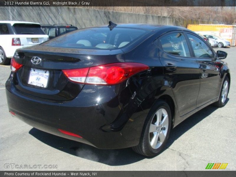 Midnight Black / Gray 2012 Hyundai Elantra GLS