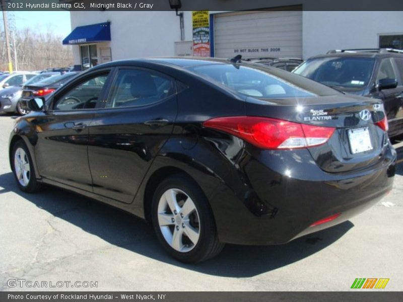 Midnight Black / Gray 2012 Hyundai Elantra GLS