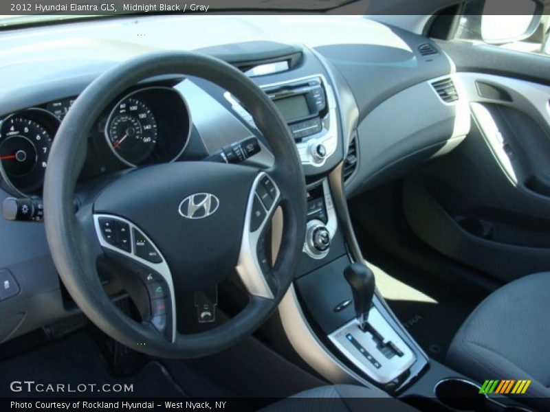 Midnight Black / Gray 2012 Hyundai Elantra GLS