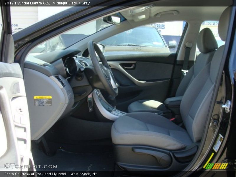 Midnight Black / Gray 2012 Hyundai Elantra GLS