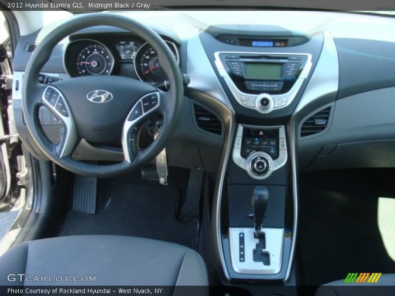 Midnight Black / Gray 2012 Hyundai Elantra GLS