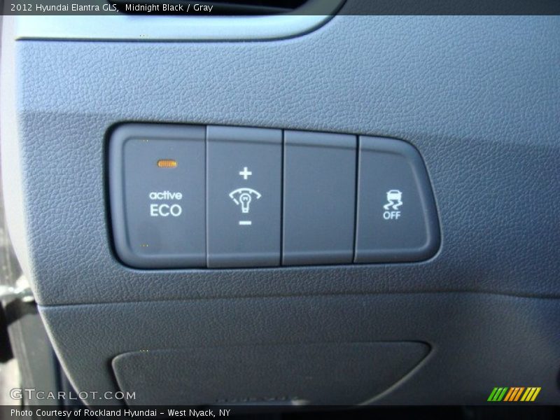 Midnight Black / Gray 2012 Hyundai Elantra GLS