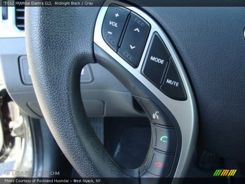 Midnight Black / Gray 2012 Hyundai Elantra GLS