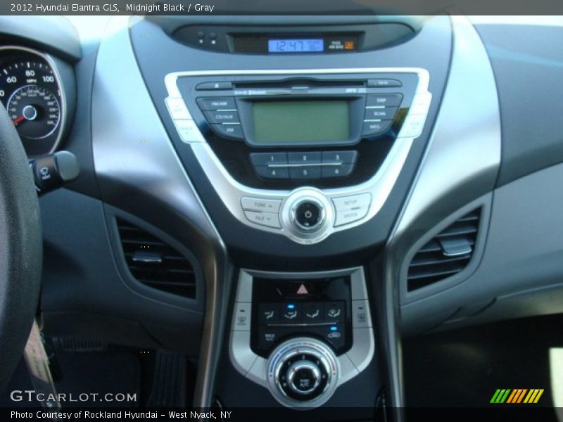 Midnight Black / Gray 2012 Hyundai Elantra GLS