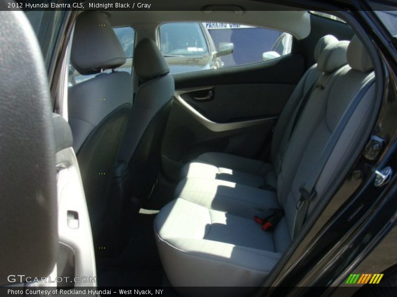 Midnight Black / Gray 2012 Hyundai Elantra GLS