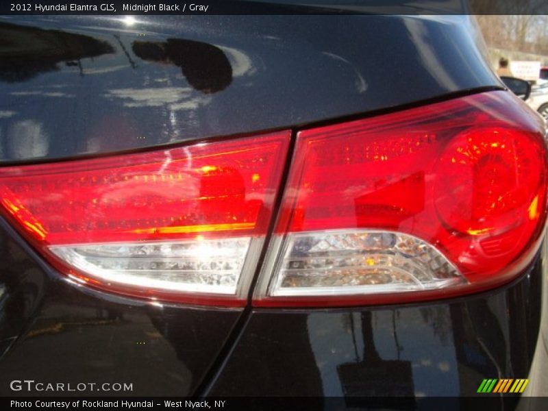 Midnight Black / Gray 2012 Hyundai Elantra GLS