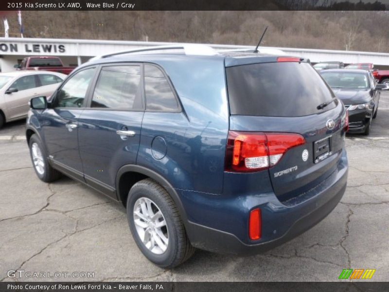 Wave Blue / Gray 2015 Kia Sorento LX AWD